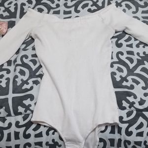 White off the shoulder top